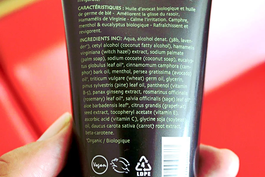 Skincare Ingredients Guide Featured Image: A photograph of the ingredients label of a skincare product.