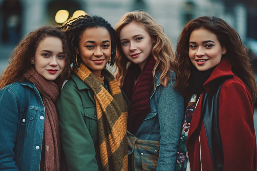 Celebrate Your Skin Tone Image: A photograph of four women with different skin tones.