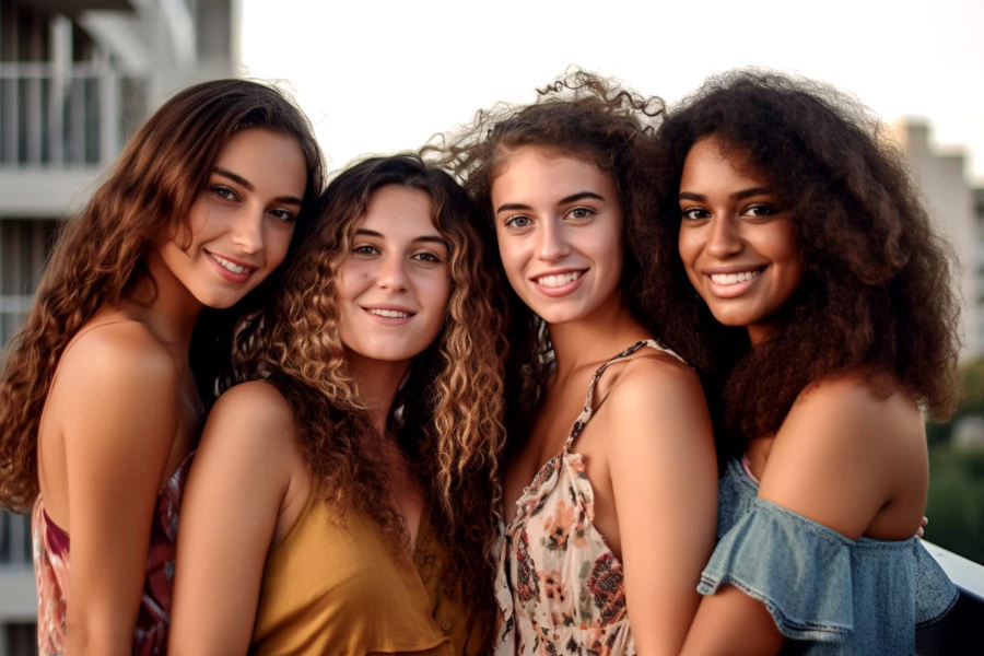 Glowing Radiant Skin Image: A portrait photograph of a group of confident women.